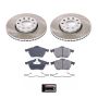 PowerStop SC3103 Semi-Coated Rotor and Low-Dust Ceramic Brake Pad Kit