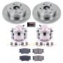 PowerStop KCOE4671A OE Stock Replacement Low-Dust Ceramic Brake Pad, Rotor and Caliper Kit