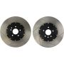 Stoptech 81.658.9911 09-11 Nissan GT-R Front Slotted Bare Iron 380x34mm Aero-Rotor Kit Pair