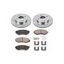 PowerStop KOE656 OE Stock Replacement Low-Dust Ceramic Brake Pad and Rotor Kit