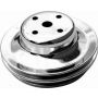 RACING POWER CO-PACKAGED RPCR9723 BB Chevy Double Groove Long Water Pump Pulley