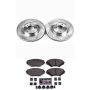 PowerStop K3026 Z23 Daily Driver Carbon-Fiber Ceramic Brake Pad and Drilled & Slotted Rotor Kit