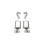CORSA Performance 21077 Corsa 06-13 Chevy Corvette C6 Z06 7.0L / 09-13 ZR1 6.2L Polished AxleBack Exhaust w/4.5in Twin Tips