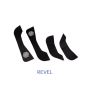 Revel GT Design Kick Panel Cover (Red Stitch) 16-19 Tesla Model 3 - 4 Pieces