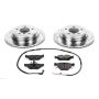 PowerStop K3001 Z23 Daily Driver Carbon-Fiber Ceramic Brake Pad and Drilled & Slotted Rotor Kit