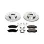 PowerStop K152 Z23 Daily Driver Carbon-Fiber Ceramic Brake Pad and Drilled & Slotted Rotor Kit