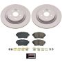 PowerStop CRK8773 Genuine Geomet Coated Rotor and Low-Dust Ceramic Brake Pad Kit