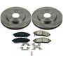 PowerStop KOE6492 OE Stock Replacement Low-Dust Ceramic Brake Pad and Rotor Kit