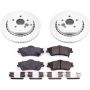 PowerStop CRK5528 Genuine Geomet Coated Rotor and Low-Dust Ceramic Brake Pad Kit