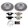 PowerStop SC6032 Semi-Coated Rotor and Low-Dust Ceramic Brake Pad Kit