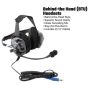Rugged Radios SS-M1-BTU Single Seat Kit with Digital Radio Behind-the-Head H42 Ultimate Headset