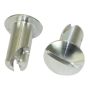 Moroso 71331 Quick Fastener - Oval Head - 5/16in x .500in - Aluminum - 10 Pack