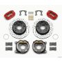 Wilwood 140-13320-DR Dynapro Lug Mount P/S P-B Kit Drilled-Red Small Ford 2.36in Off Bronco 5 x 5.50