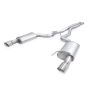 Stainless Works M24CBHFCR 2024 Mustang GT Catback Dual Tips Redline Sound H-Pipe Factory Connect Exhaust
