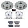 PowerStop KCOE4670 OE Stock Replacement Low-Dust Ceramic Brake Pad, Rotor and Caliper Kit
