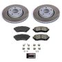 PowerStop SC8840 Semi-Coated Rotor and Low-Dust Ceramic Brake Pad Kit