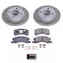PowerStop SC7217 Semi-Coated Rotor and Low-Dust Ceramic Brake Pad Kit
