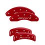 MGP 20130SACCRD 4 Caliper Covers Engraved Front Accord Engraved Rear Accord Red finish silver ch