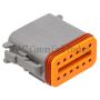 NAMZ DP-12G Deutsch DT Series 12-Wire Plug & Wedgelock - Grey (Repl. HD 72139-94GY)