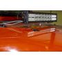 Kentrol 97-19 Jeep Wrangler JK/TJ Hood Bumper Deletes Black Powdercoat Stainless Steel
