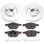 PowerStop CRK7884 Genuine Geomet Coated Rotor and Low-Dust Ceramic Brake Pad Kit