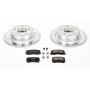 PowerStop K1630 Z23 Daily Driver Carbon-Fiber Ceramic Brake Pad and Drilled & Slotted Rotor Kit