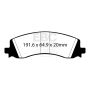 EBC Brakes DP63124 6000 Series Greenstuff Truck/SUV Brakes Disc Pads