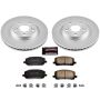 PowerStop CRK1137 Genuine Geomet Coated Rotor and Low-Dust Ceramic Brake Pad Kit