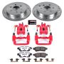 PowerStop KC4621-36 Z36 Truck and SUV Ceramic Brake Pad, Drilled & Slotted Rotor, and Caliper Kit