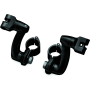 Kuryakyn 7571 Longhorn Offset Peg Mounts With 1-1/4inch Clamp Black