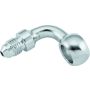 TwinPower 035962 Twin Power Chrome Brake Fitting 3/8 Inch X AN3 90 Degree Banjo Adaptor