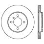 Stoptech 126.34018CSL 84-91 BMW 3-Series Cryo Slotted Front Left Sport Brake Rotor
