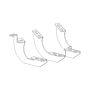 Go Rhino 6944326 2024 Toyota Tacoma DC 4dr Mounting Brackets (V-Series V3/RB10 Slim/RB20 Slim) - Tex. Blk