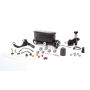 Wilwood 261-13626-BK HV Tandem M/C Kit w L/H Bracket & Prop Valve - 15/16in Bore Black-W/Pushrod
