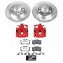 PowerStop KC847B-26 Z26 Street Performance Ceramic Brake Pad, Drilled Slotted Rotor, and Caliper Kit