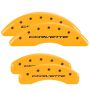 MGP 13084SCV7YL 4 Caliper Covers Engraved Front & Rear C7/Corvette Yellow finish black ch
