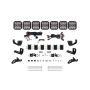 Diode Dynamics DD7828 Prinsu/Sherpa Roof Racks- SS5 7-Pod CrossLink Mounting Kit - Pro White Combo