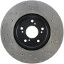 Stoptech 128.40062R 04-08 Acura TL/TL-S Brembo Drilled Right Front Rotor