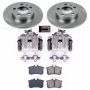 PowerStop KCOE847C OE Stock Replacement Low-Dust Ceramic Brake Pad, Rotor and Caliper Kit