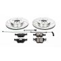 PowerStop K933 Z23 Daily Driver Carbon-Fiber Ceramic Brake Pad and Drilled & Slotted Rotor Kit