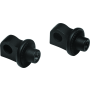 Kuryakyn 8898 Splined Peg Adaptors Satin Black