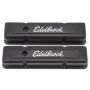 EDELBROCK EDE4643 Valve Cover Kit SBC Signature Series Black
