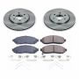 PowerStop KOE8325 OE Stock Replacement Low-Dust Ceramic Brake Pad and Rotor Kit