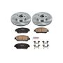 PowerStop KOE1141 OE Stock Replacement Low-Dust Ceramic Brake Pad and Rotor Kit