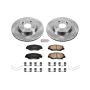 PowerStop KOE6490 OE Stock Replacement Low-Dust Ceramic Brake Pad and Rotor Kit