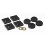 Prothane 76 & Earlier Ford F150/250 Transfer Case Mounts - Black