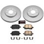 PowerStop CRK1058 Genuine Geomet Coated Rotor and Low-Dust Ceramic Brake Pad Kit