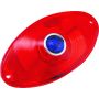 Bikers Choice 491260 Replacement Red Cat Eye Taillight Lens With Blue Dot Custom