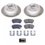 PowerStop SC6093 Semi-Coated Rotor and Low-Dust Ceramic Brake Pad Kit