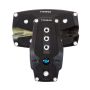 NRG Brushed Aluminum Sport Pedal A/T - Black w/Black Rubber Inserts